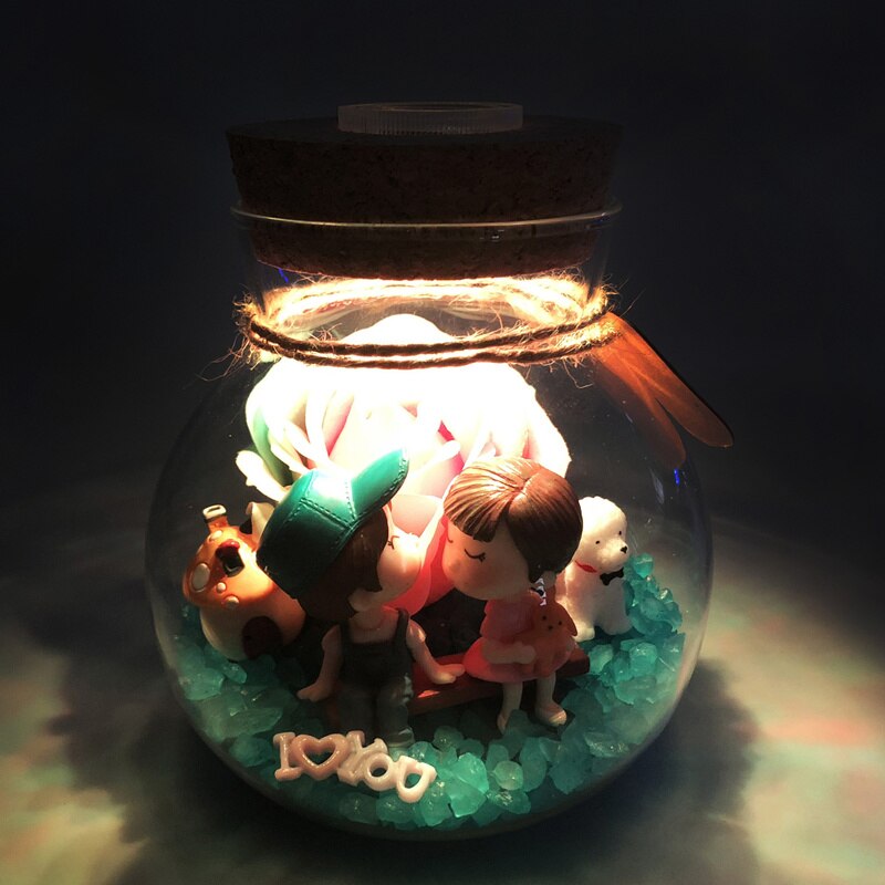 Colorful 3D LED Table Lamp with DIY Scene