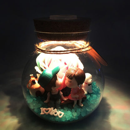 Colorful 3D LED Table Lamp with DIY Scene