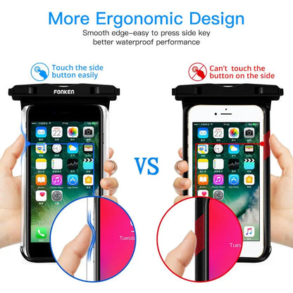 Waterproof Phone Pouch with Clear View Screen Protector