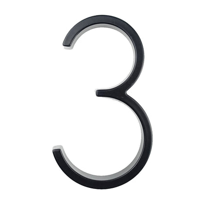 Big Silver Metal House Number Sign
