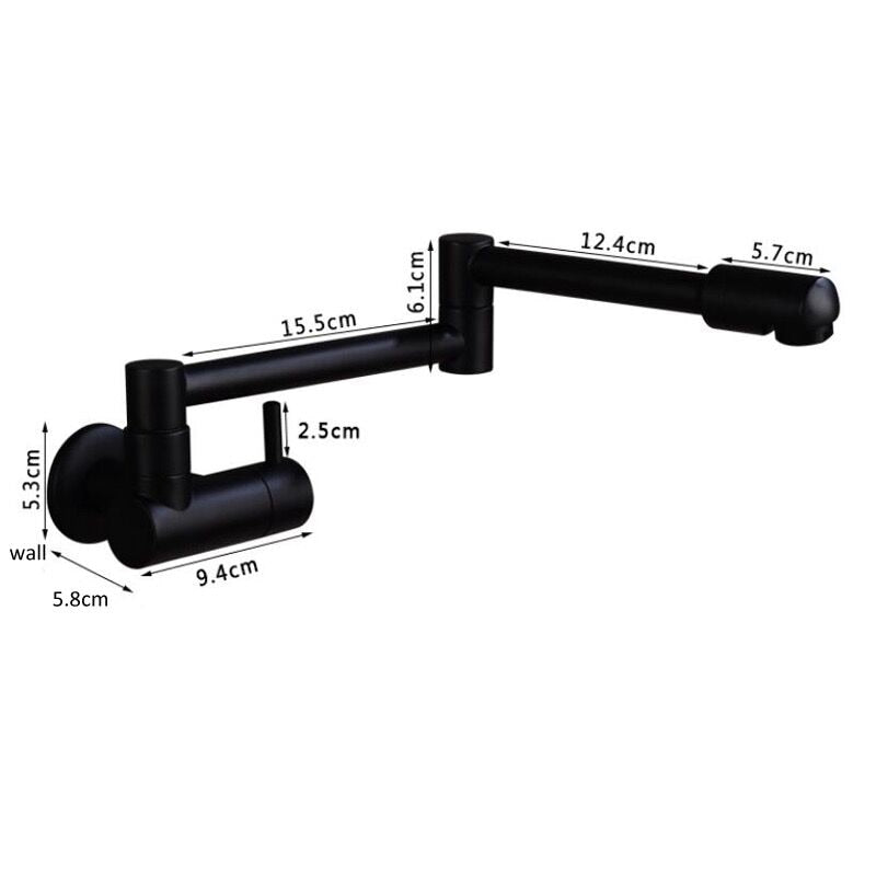 Space-Saving Foldable Kitchen Faucet
