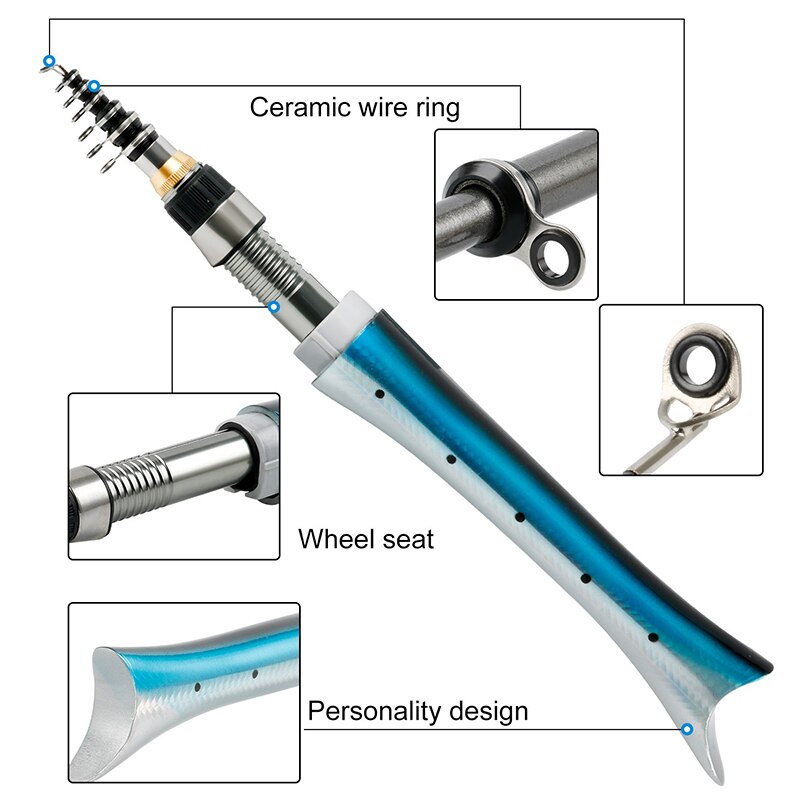 Portable Mini Fishing Rod Set