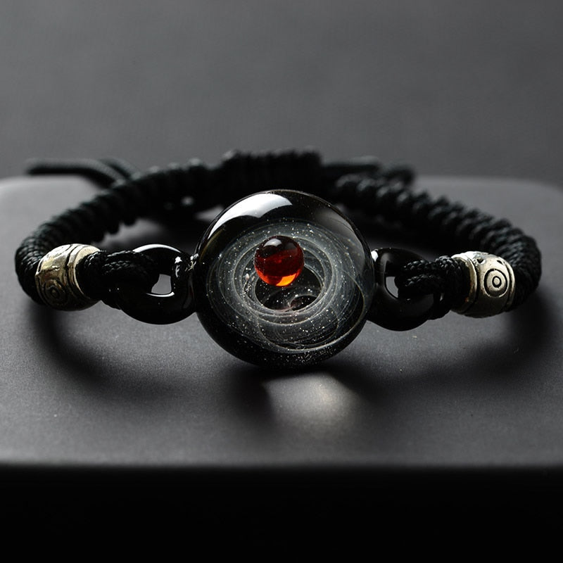 Colorful Galaxy Beaded Wristband