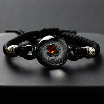 Colorful Galaxy Beaded Wristband