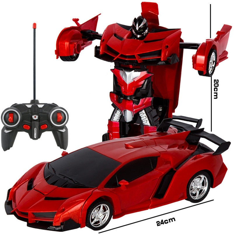 Turbo RC Transforming Robot Racing Car Toy - Befez