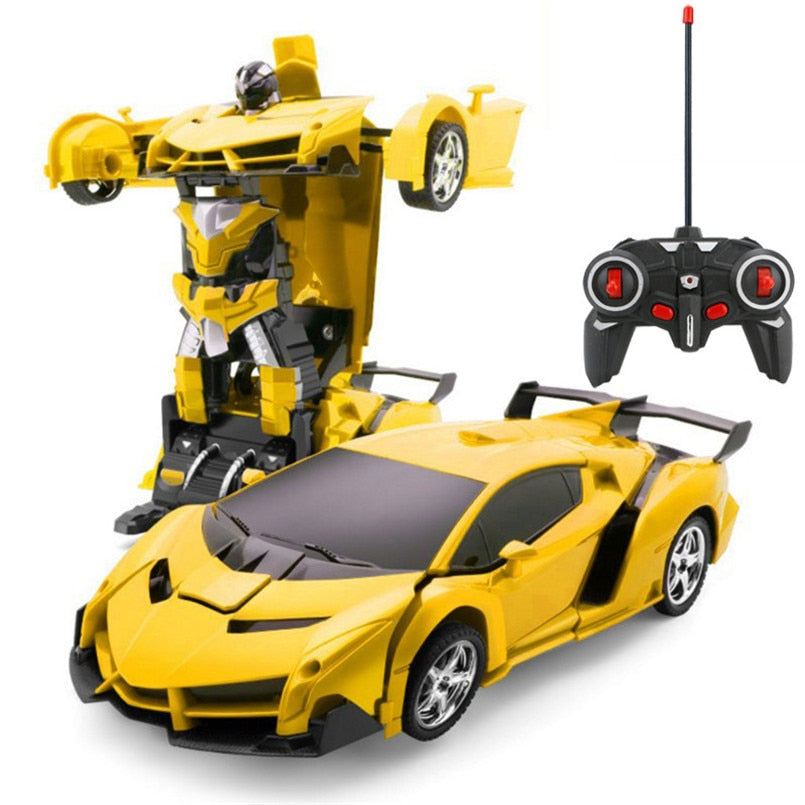 Turbo RC Transforming Robot Racing Car Toy