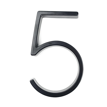 Big Silver Metal House Number Sign