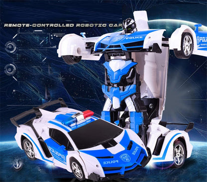 Turbo RC Transforming Robot Racing Car Toy