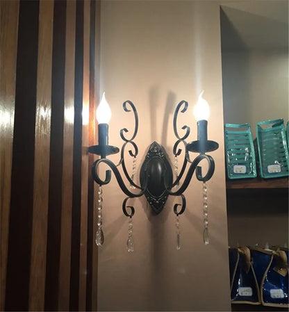 Classic Black LED Wall Lamp