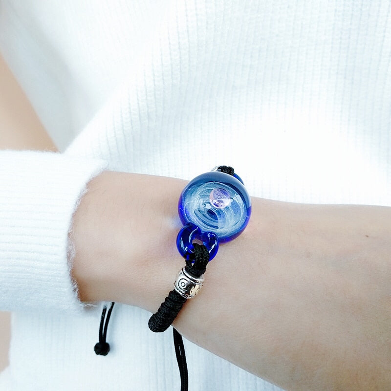 Colorful Galaxy Beaded Wristband