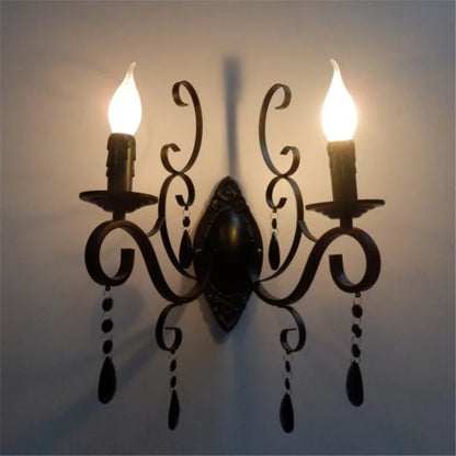 Classic Black LED Wall Lamp