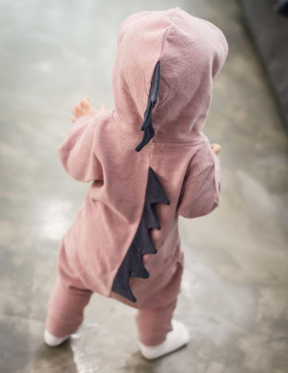 Cozy Dinosaur Baby Romper Suit