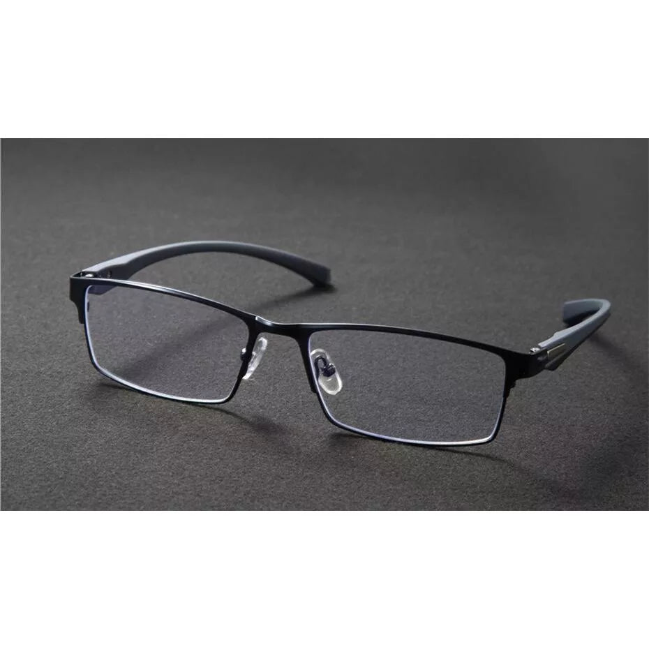 Slim Blue Blocker Glasses with Metal Frame