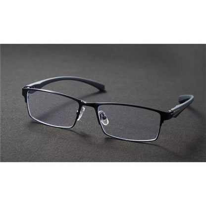 Slim Blue Blocker Glasses with Metal Frame