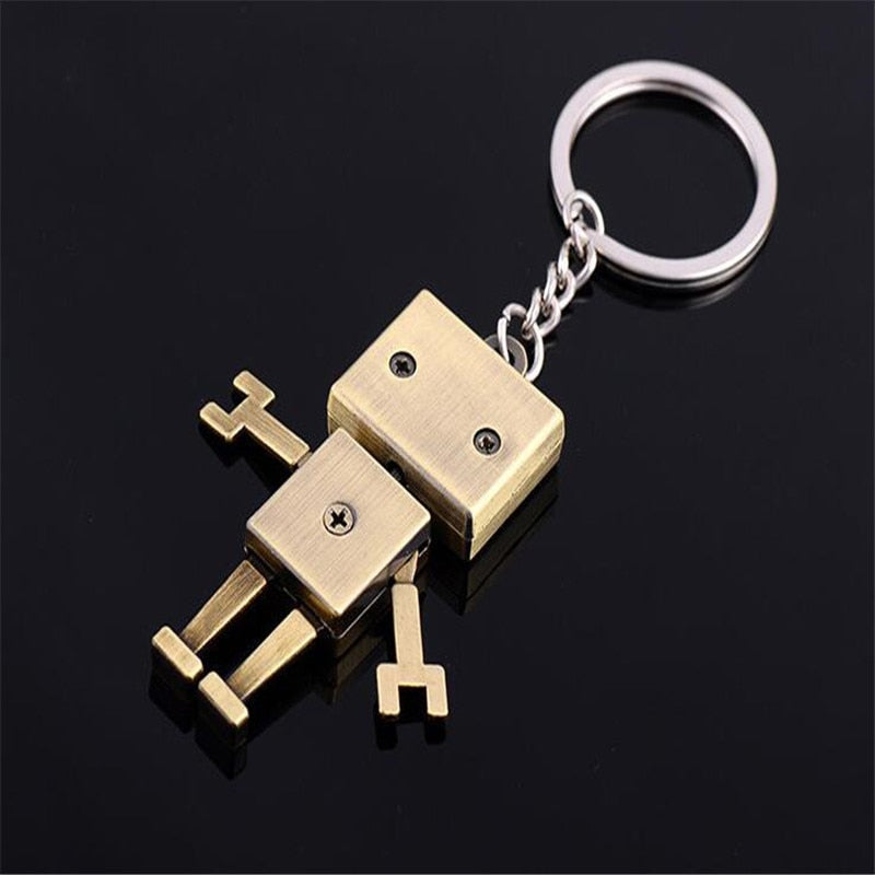 Small Funny Robot Keychain
