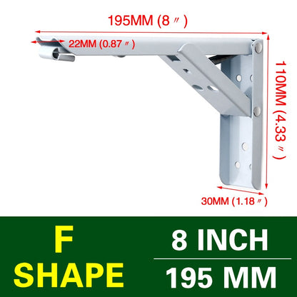 Space-Saving Wall Mount Folding Shelf Bracket