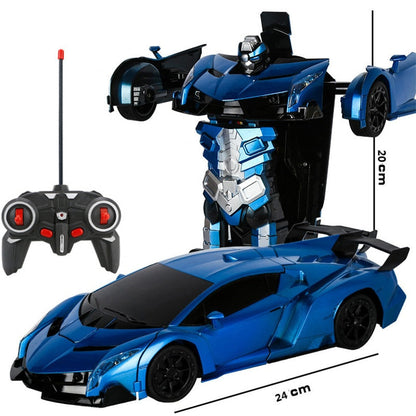 Turbo RC Transforming Robot Racing Car Toy