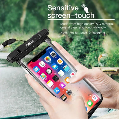 Waterproof Phone Pouch with Clear View Screen Protector