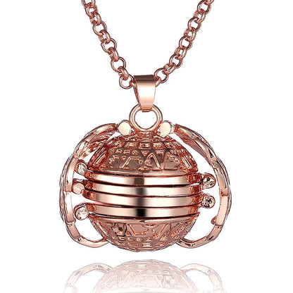 Vintage Wing Shaped Picture Necklace