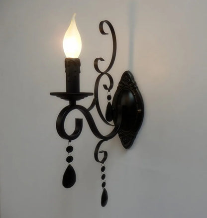 Classic Black LED Wall Lamp - Befez