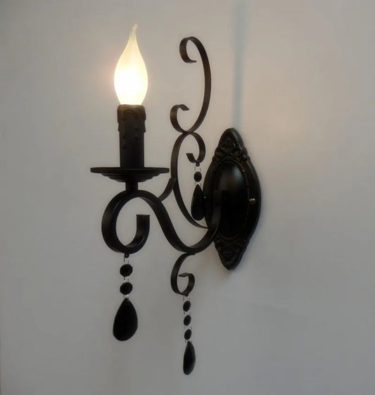 Classic Black LED Wall Lamp - Befez