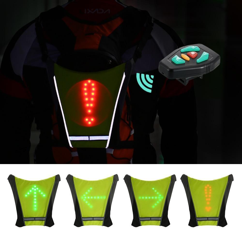 Visible LED Safety Jacket for Cycling Outdoor Night Ride