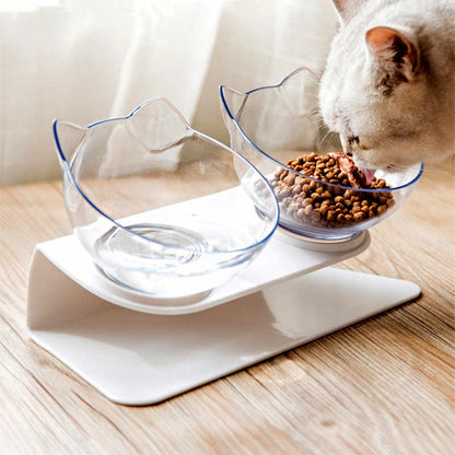 Raised Pet Food Bowl Holder – KittyFeast Deluxe - Befez