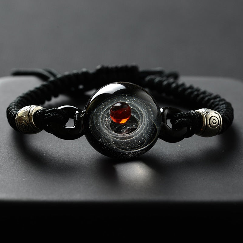 Colorful Galaxy Beaded Wristband