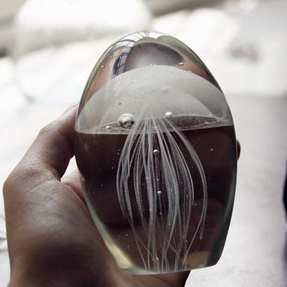 Colorful Glass Jellyfish Decor Figurine - Befez