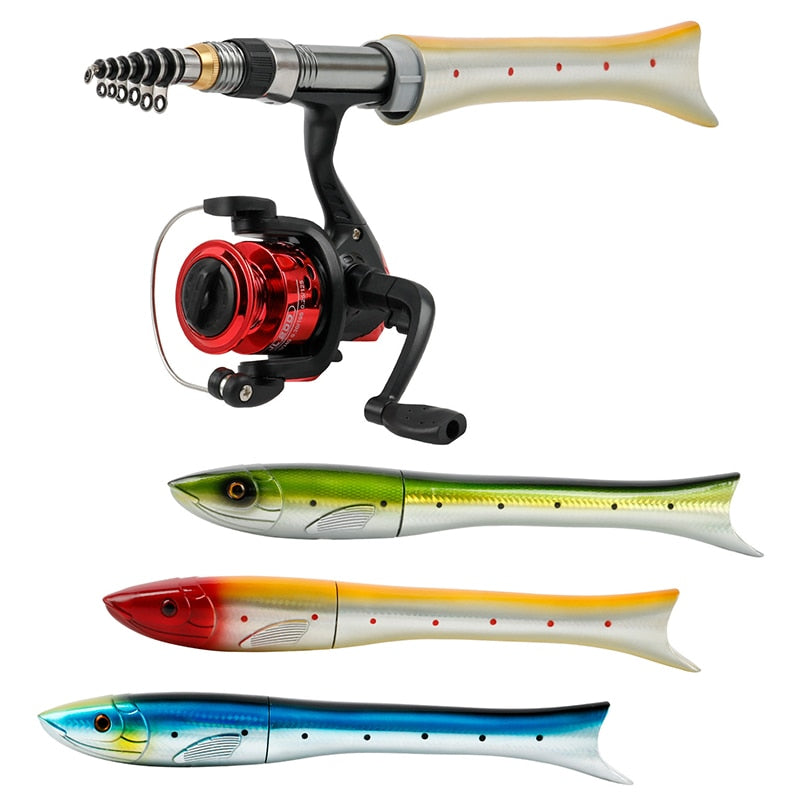 Portable Mini Fishing Rod Set