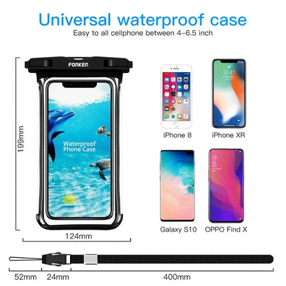 Waterproof Phone Pouch with Clear View Screen Protector