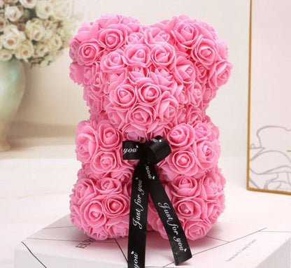 Beautiful Real Rose Teddy Bear Gift