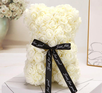 Beautiful Real Rose Teddy Bear Gift