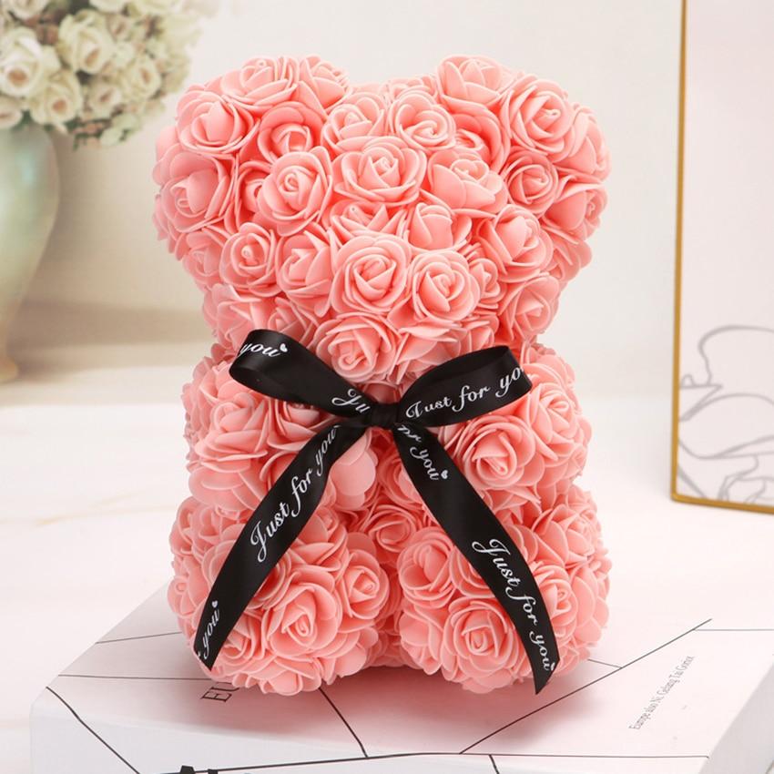 Beautiful Real Rose Teddy Bear Gift