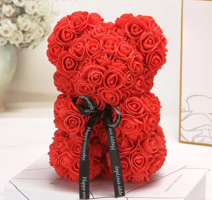 Beautiful Real Rose Teddy Bear Gift