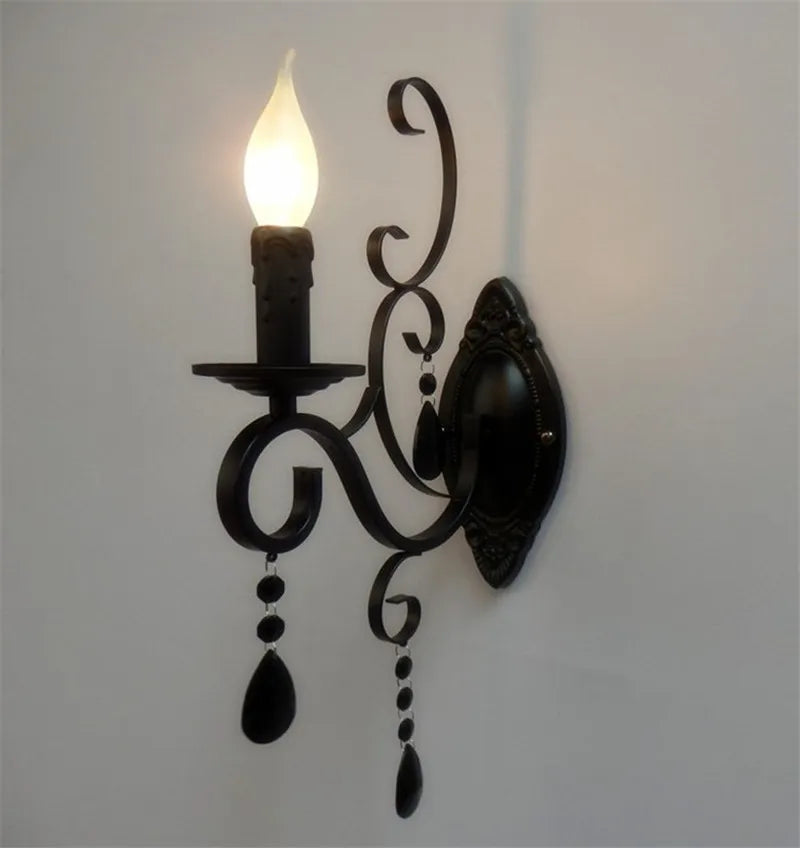 Classic Black LED Wall Lamp