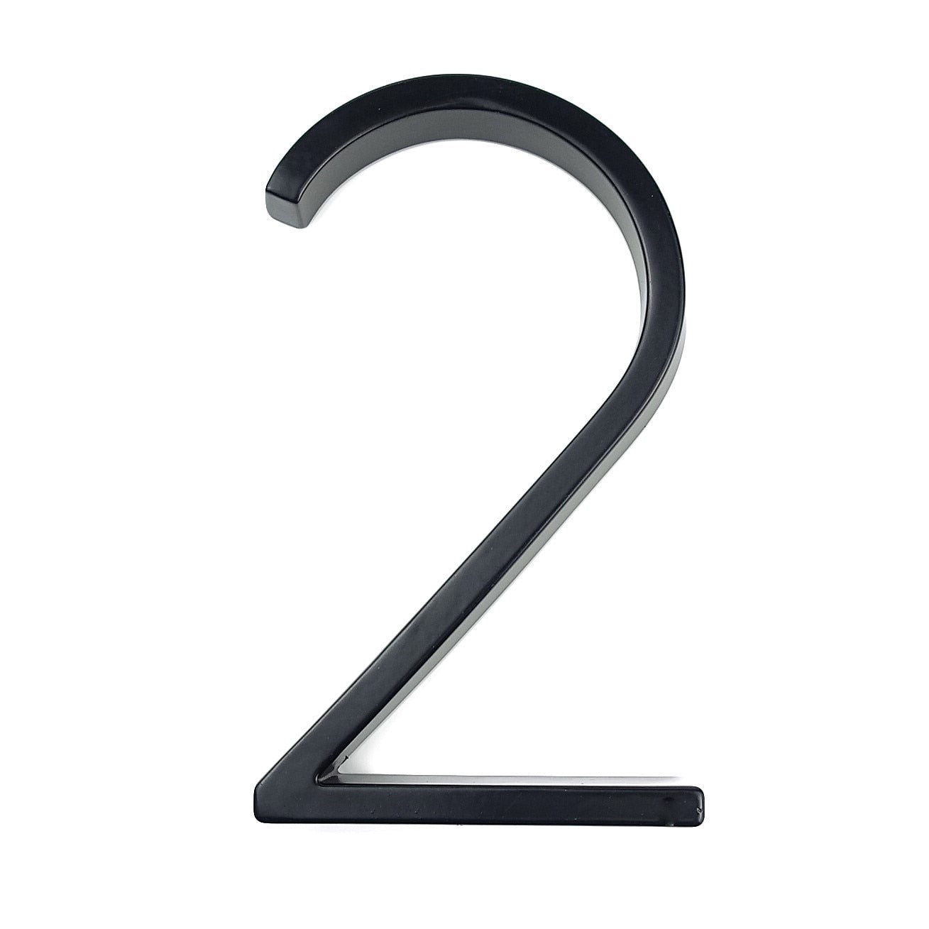 Big Silver Metal House Number Sign