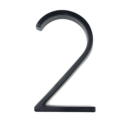 Big Silver Metal House Number Sign