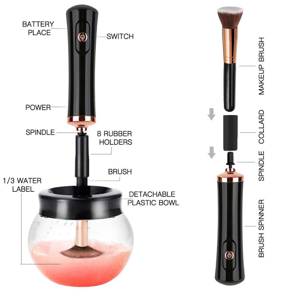 Easy Electric Makeup Brush Cleaner Tool