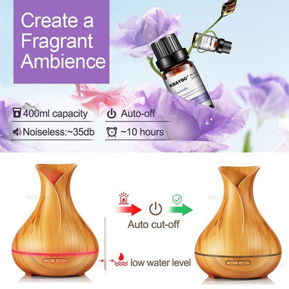 Compact Essential Oil Diffuser with Colorful LED Lights