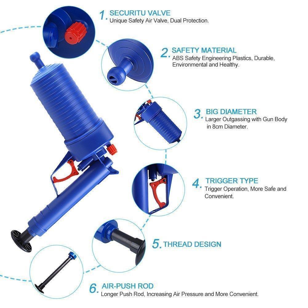 Powerful Air Blaster Drain Cleaner