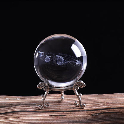 Colorful Cosmic Globe Crystal Ornament