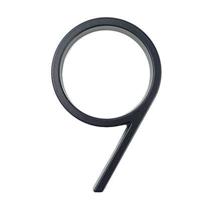 Big Silver Metal House Number Sign