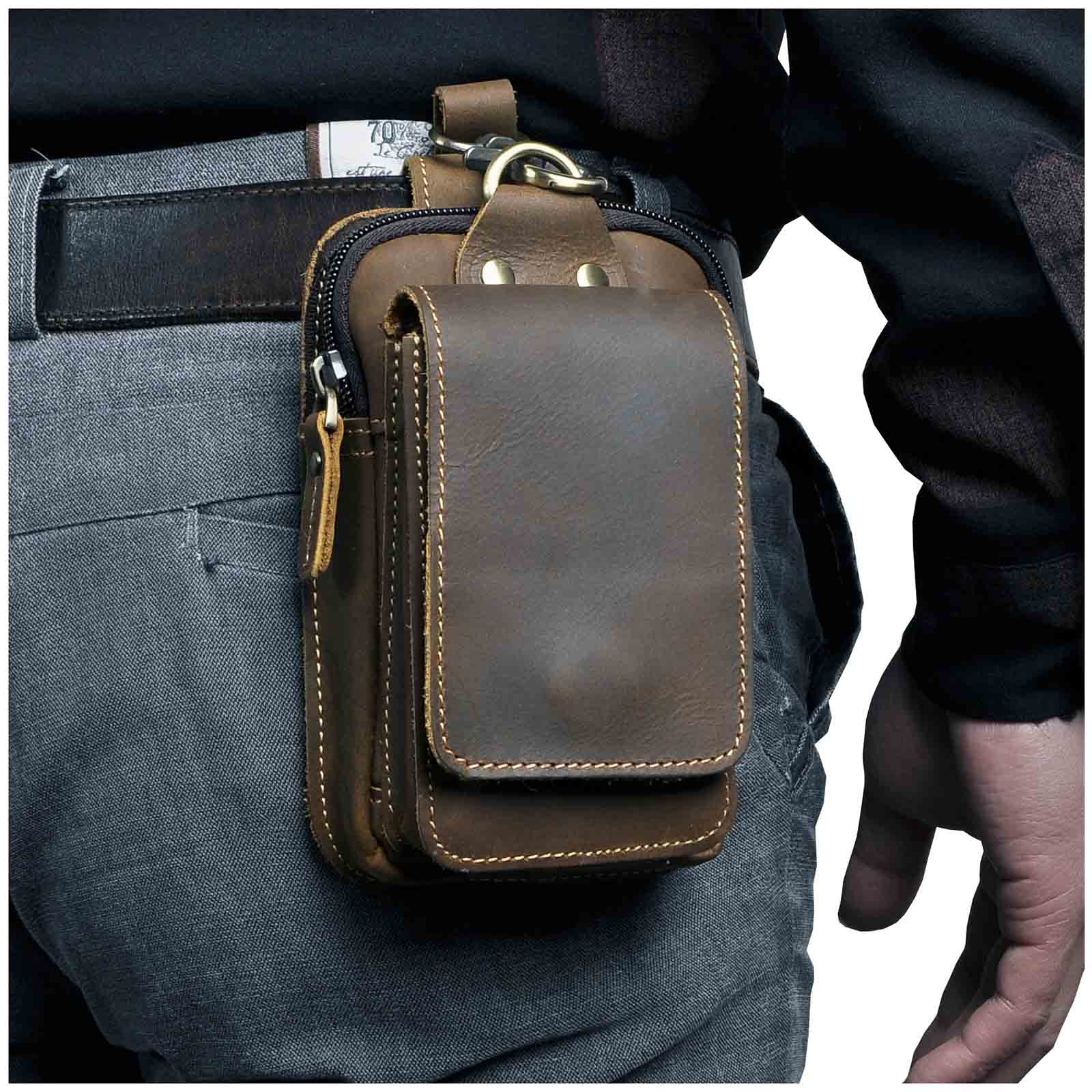 Premium Leather Mens Crossbody Bag - Befez