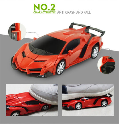 Turbo RC Transforming Robot Racing Car Toy