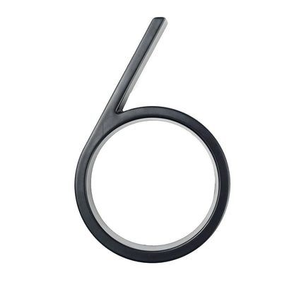Big Silver Metal House Number Sign
