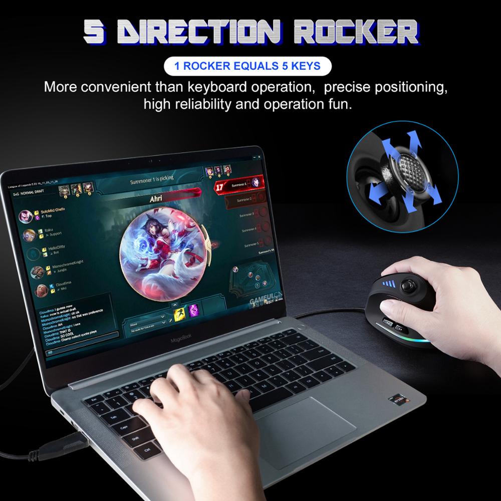 Customizable Comfortable RGB Gaming Mouse