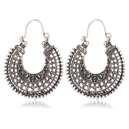 Luxurious Silver Filigree Drop Earrings