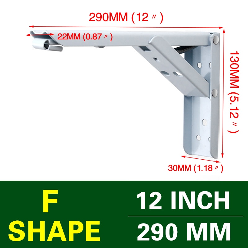 Space-Saving Wall Mount Folding Shelf Bracket