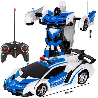 Turbo RC Transforming Robot Racing Car Toy